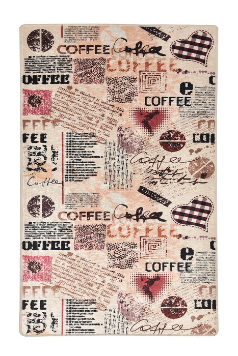Conceptum Alfombra de Pasillo Coffee Multicolor 80 x 200 cm